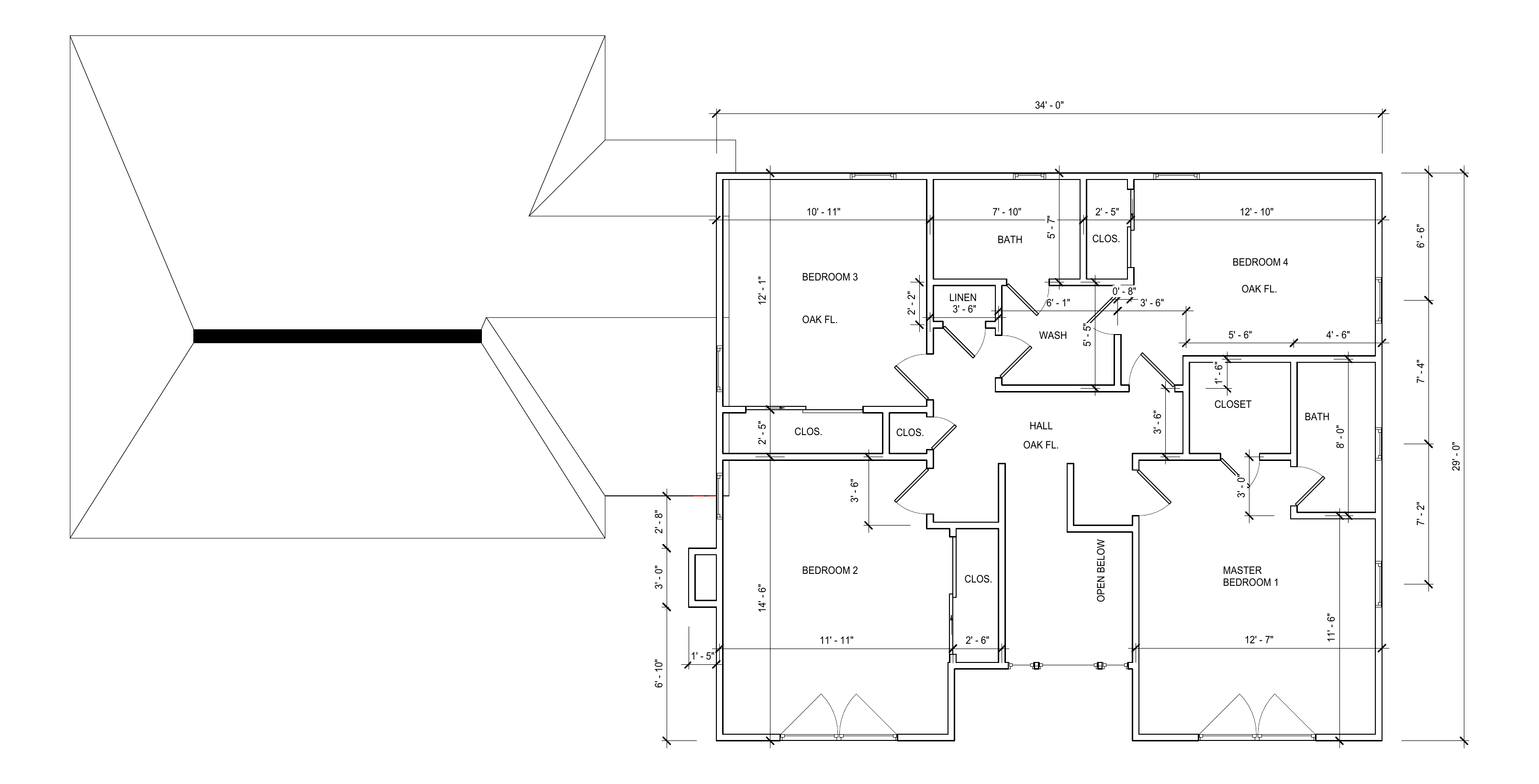 Second Floor Plan redrawn