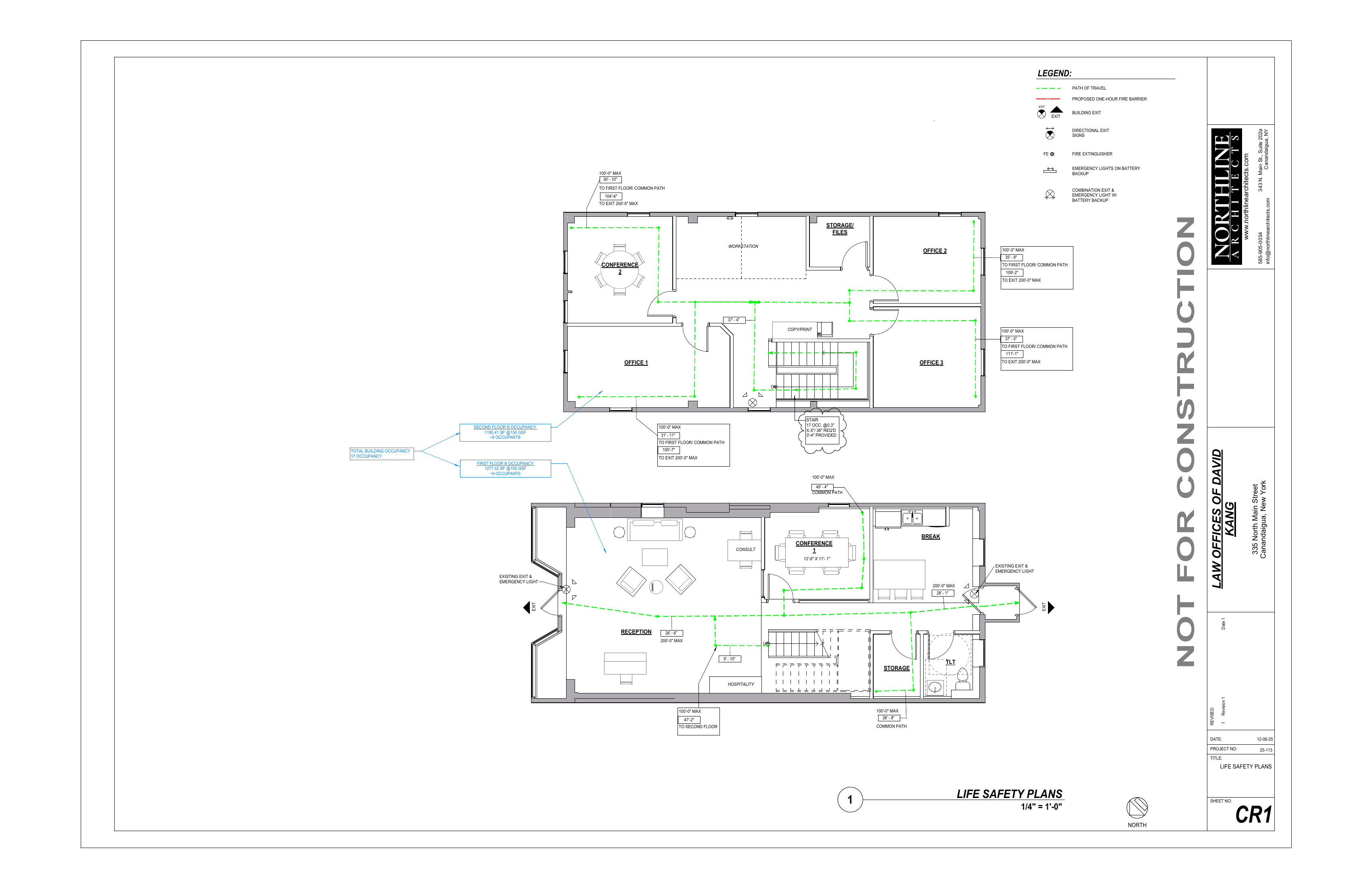 CR1 Life Safety Plan