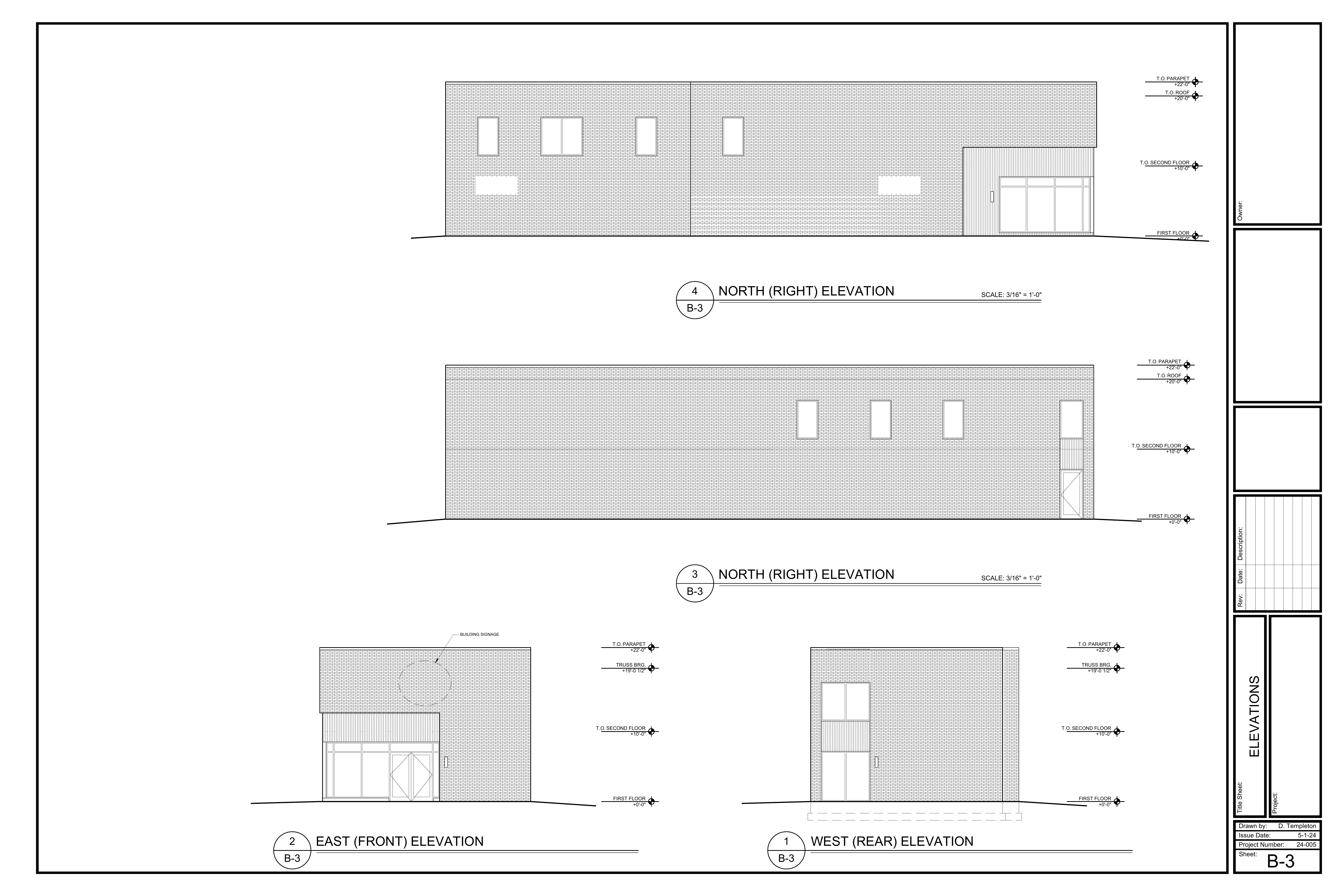 B-3 Exterior Elevations