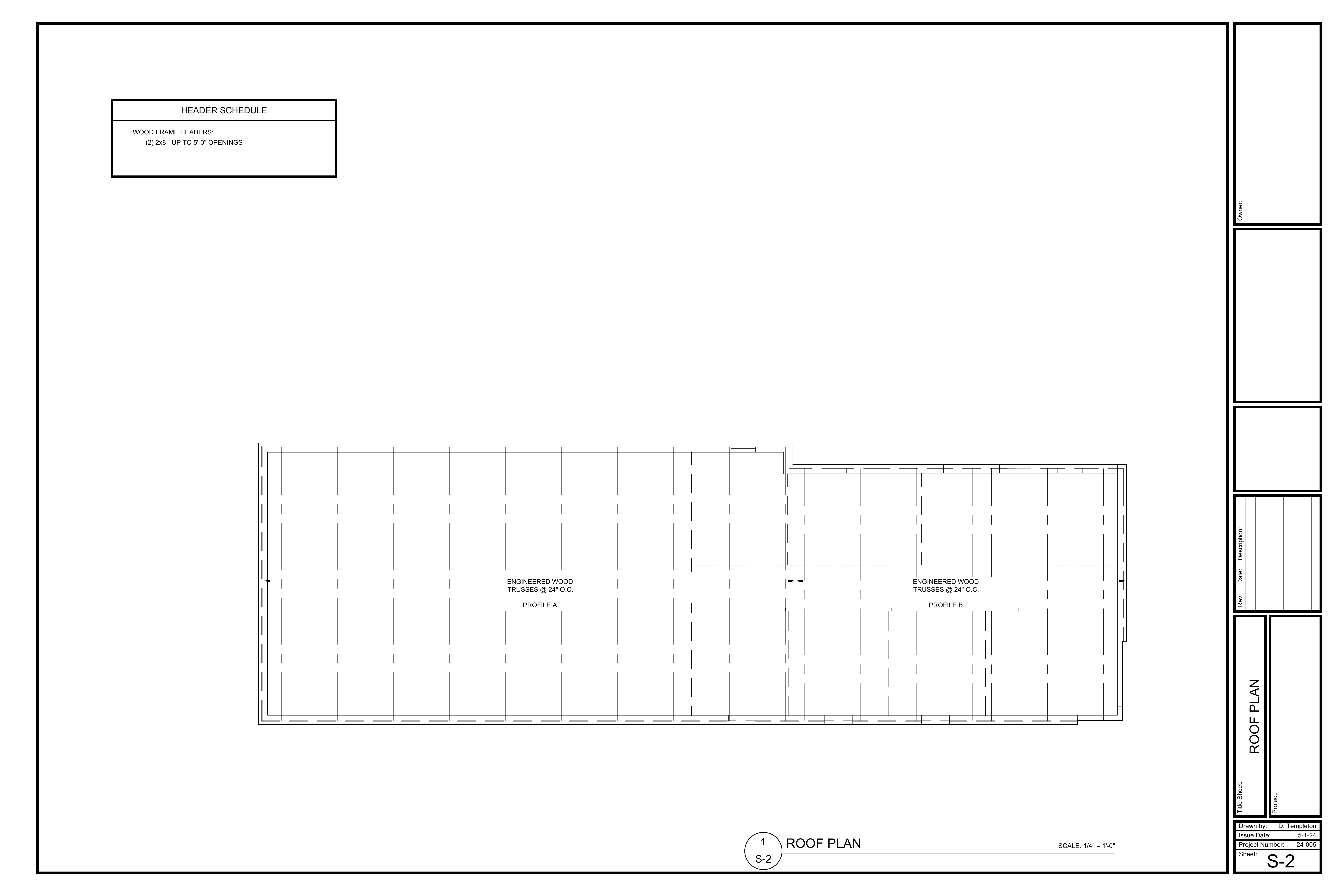 S-2 Roof Framing Plan